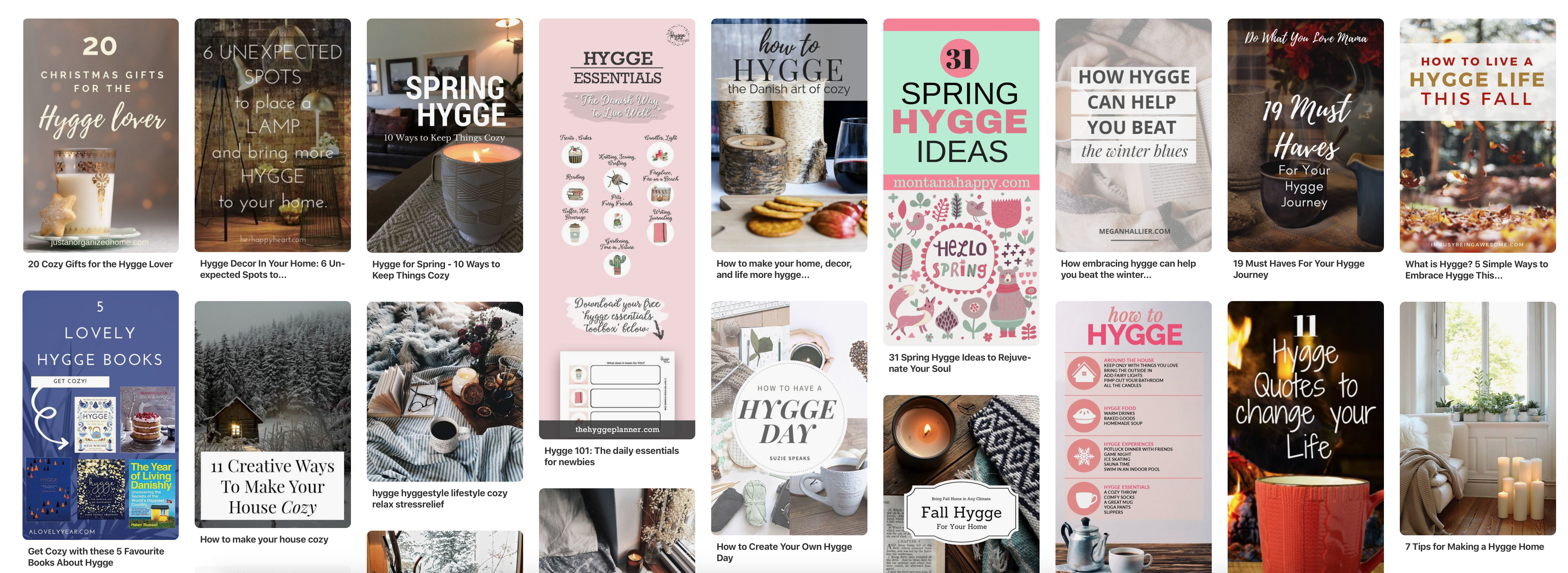 hygge pinterest board
